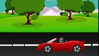 2D moving car