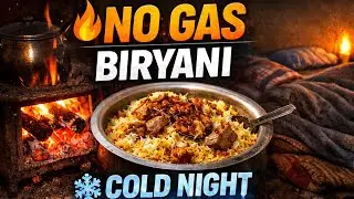 🔥 Heating My Room & Cooking Biryani with Coal and Wood | No Gas, No Electricity #firecooking 