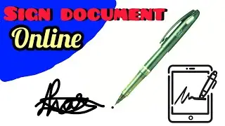 How to sign a document or pdf online free!!