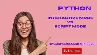 Python Interpreter | Python Shell | Interactive Mode | Script Mode | learn python | python tutorial