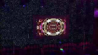 Fiber optic star panels with fireworks and shooting stars
