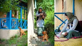 Iranian Village Girl&rsquo;s Homemade Meat Pastry in Her Beautiful Cottage