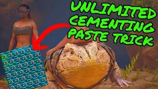 UNLIMITED Cementing Paste Trick in Ark Survival Ascended! ASA Island CP trick!
