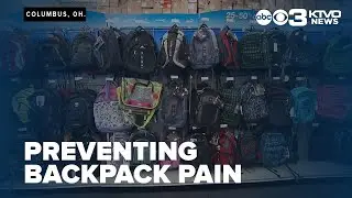 How to prevent school backpack pain