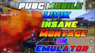 PUBG MOBILE LIVIK INSANE MONTAGE 🔥| ON EMULATOR | HGL OP
