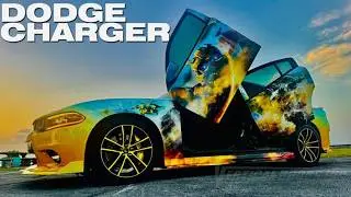 BumbleBee Dodge Charger Scat Pack with Lambo Doors Award-Winning Custom Build by Vertical Doors Inc.