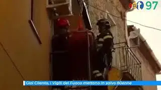 Gioi Cilento, i Vigili del Fuoco mettono in salvo 80enne