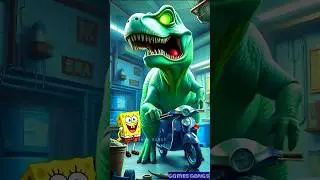 🤩Evolution of Dinosaur : Dinosaur Rides a Scooter with SpongeBob! Funny Adventure 🦖🤣 #dinosaur