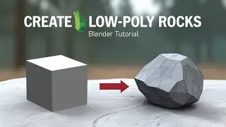 Create Low Poly Rocks in Under a Minute in Blender WITHOUT any addons!⚡