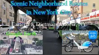 Cycling | New York City scenic routes | Eastern & Dietmars Astoria Tour | Synced Google Earth view