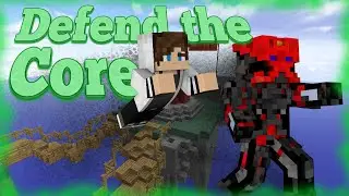 [8]Minecraft Minigames: Defend the Core with Ktmh96, Squid, and Assaultbro (Squid Network Minigame)
