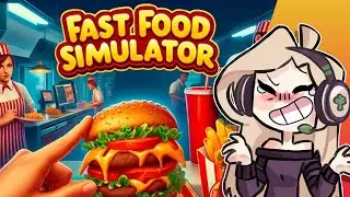 DECOUVERTE JEU: J'OUVRE un RESTAURANT de FAST FOOD... ?!! 🍔 FAST FOOD SIMULATOR