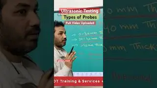 Ultrasonic Testing | Types of Probes | Full Videos Uploaded | TR Normal Angle Probe @Babar_Shaikh