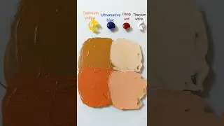 How to make Burnt Orange color? #art #artist #artwork #colors #coloring #colormixing #satisfying