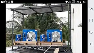 Aprenda a fazer uma Casa de máquinas em cima do telhado com unidades danfoss