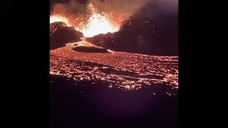 Volcanic Eruption in Meradalur, Grindavik, Iceland 14th August 2022 / Eldgos &iacute; Merad&ouml;lum