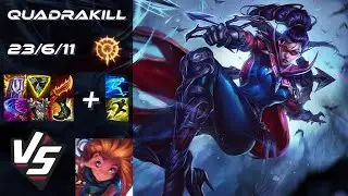 MID Vayne vs Zoe [QUADRAKILL] - EU Challenger Patch 25.18