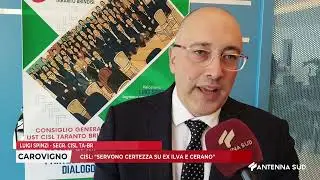 20 NOVEMBRE 2025   CAROVIGNO   CISL    SERVONO CERTEZZA SU EX ILVA E CERANO