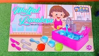 Minutes Satisfying with Unboxing Cute Stone Kitchen Sink Toy Set Collection | Review Toys