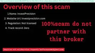 InvestPrecision Review:🔍 investprecision.com Another Copy-Paste Scam! 🚩