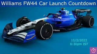 Williams FW44 Car Launch Countdown |  F1 2022 Car Launch | AT03 | Fastest Laps