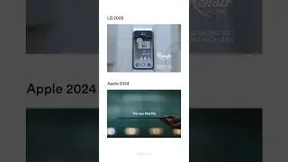 Apple iPad ads copy to LG smart phones since 2008 ads.