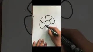 How to draw flower#drawing #shortsfeed #drawing4kids #drawingguide #drowing  #doodleartforbeginners
