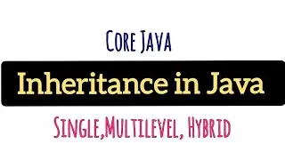 Inheritance in Java | Types of inheritance in java #inheritance #oopsconcept
