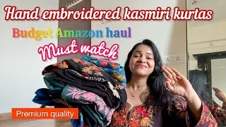 I found the best aesthetic hand embroidered kasmiri kurtas #latest #amazonfinds #republicdaysale 