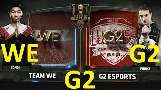 WE vs G2 Game 2 Highlights MSI 2017 Semifinal #2 Knockout Stage