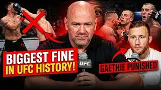 THE HARSH PENALTY: Justin Gaethje Stripped Of Ranking & Fined $1M (Dana Reacts).