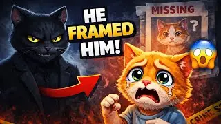 The Black Cat Framed the Kitten 😱 | AI Cat Mystery Drama