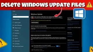 How To Delete Windows Update Files | Free Up Space & Boost Performance - Windows 11 PC & Laptop