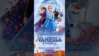 Frozen 2 Digital Invitation - SAMPLE - Frozen 2 Birthday Party