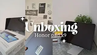 honor pad x9 aesthetic unboxing | budget android tablet in 2024 |ASMR