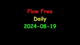 Mobile Games | Flow Free | Daily Puzzles | 2024-08-19
