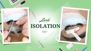 LASH WITH ME: Isolations Tips, volume wispy, up-close application