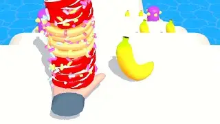 Pancake Run 🦹&zwj;♀️📯🍠 IOS Android Gameplay Levels #31 XM83K YUAU3