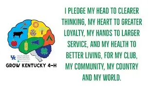 Welcome to 4-H: The 4-H Pledge
