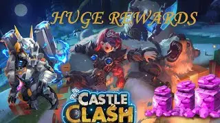 Castle Clash ~ Opening insane rewards! Max Barbarian Rider BT and Adeptness Lv100