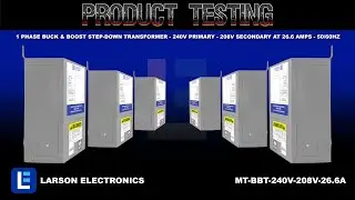 1 Phase Buck & Boost Step-Down Transformer - 240V Primary - 208V Secondary at 26.6 Amps - 50/60Hz