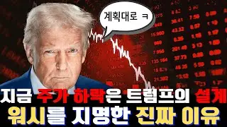 지금 주가 하락은 트럼프의 '설계'입니다 (워시를 지명한 진짜 이유)