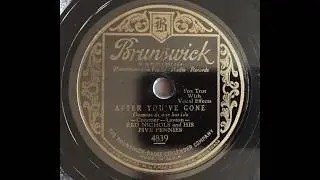 After You've Gone - Red Nichols & His Five Pennies (Jack Teagarden, Jimmy Dorsey, Gene Krupa)