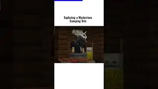 Exploring a mysterious camping site #shorts #youtubeshorts #yessmartypie #minecraft @YesSmartyPie