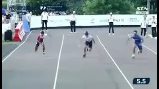 Mohammad SouroshMehr in speed skiing competitions in china