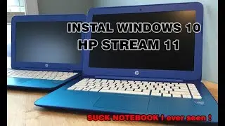 How to Install windows 10 in HP Stream 11 d001dx  with subtitles