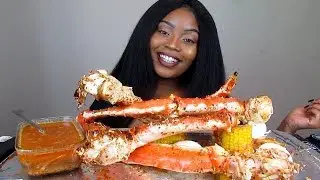KING CRAB LEG MUKBANG/ SEAFOOD BOIL