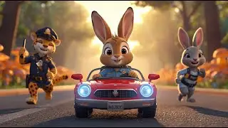 Little Bunny Traffic Cop 🚓🐰 | Where Pi&Pong |
