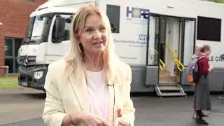 Hope for Tomorrow Ambassador Lisa Maxwell at new Stonehouse HQ