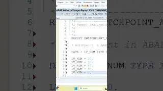Точка наблюдения в программировании ABAP #sapabap #sapbtp #abaponcloud #saps4hana #abapprogrammin...